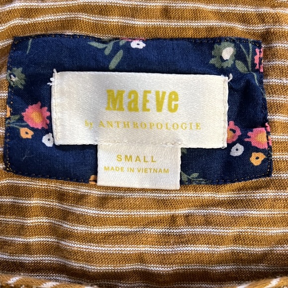 Maeve Square neck Striped Long sleeve Top - Picture 6 of 9